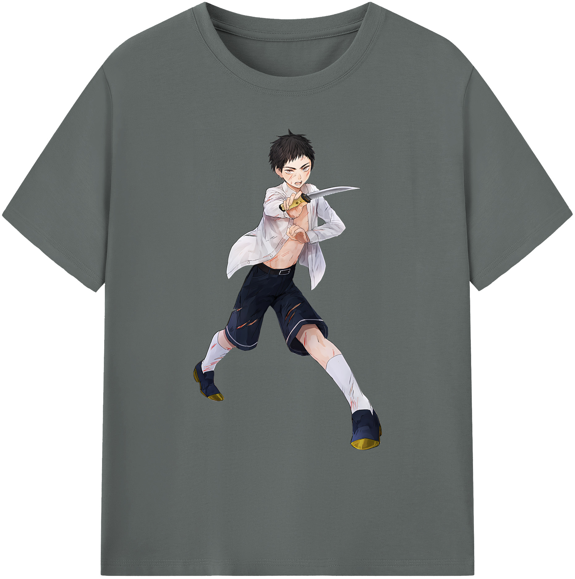 （画像用） 刀剣乱舞 Touken Ranbu 綿100％ メンズ半袖Tシャツ｜肌触りやわらか＆通気性